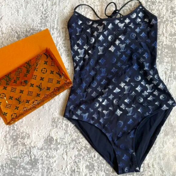 Louis Vuitton Mahina Monogram One-Piece Swimsuit - Size 38 - Picture 12 of 12